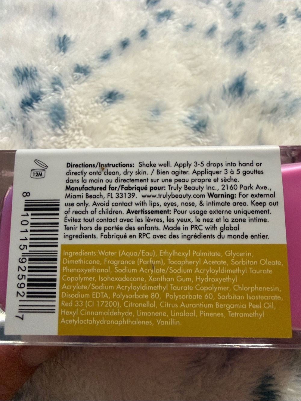 TRULY Strawberry Blossoms After Shave Serum - Pink & Gold Accents - Picture 2 of 5